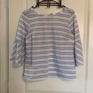 J crew stripped blouse
